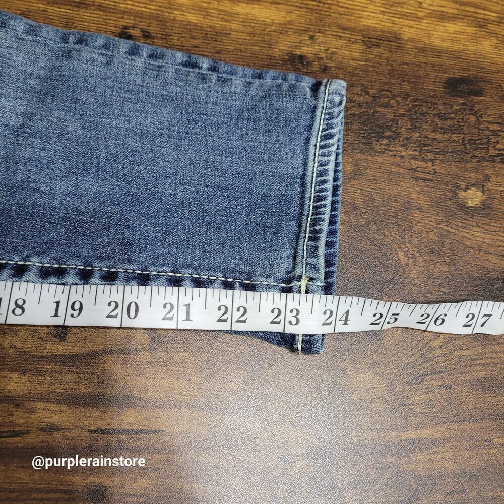 Vigoss Jeans 2 Heritage Fit Capri Mid Rise Thick Stitch Legacy Stretch Denim - Picture 10 of 13